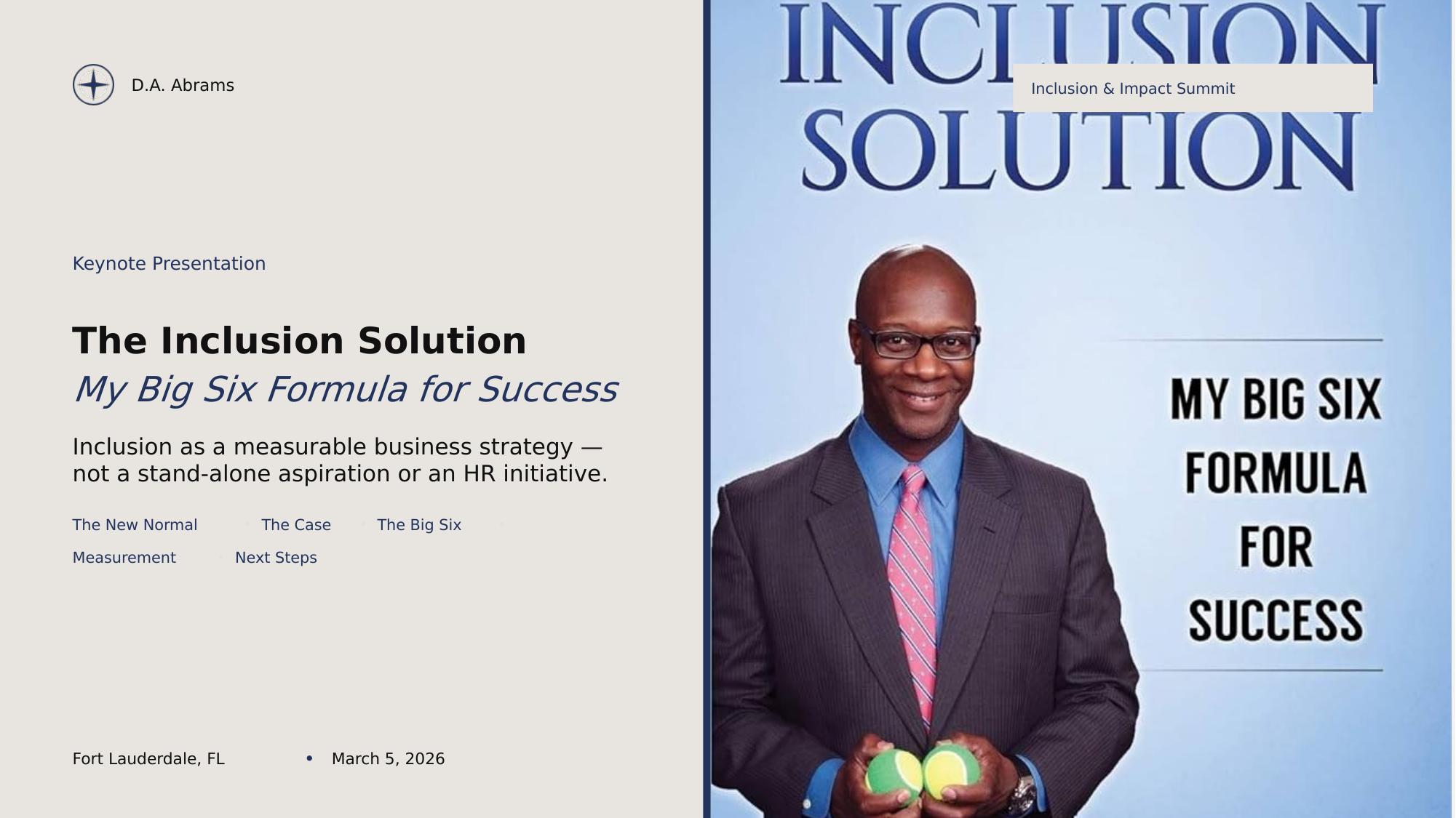 The Inclusion Solution — title slide